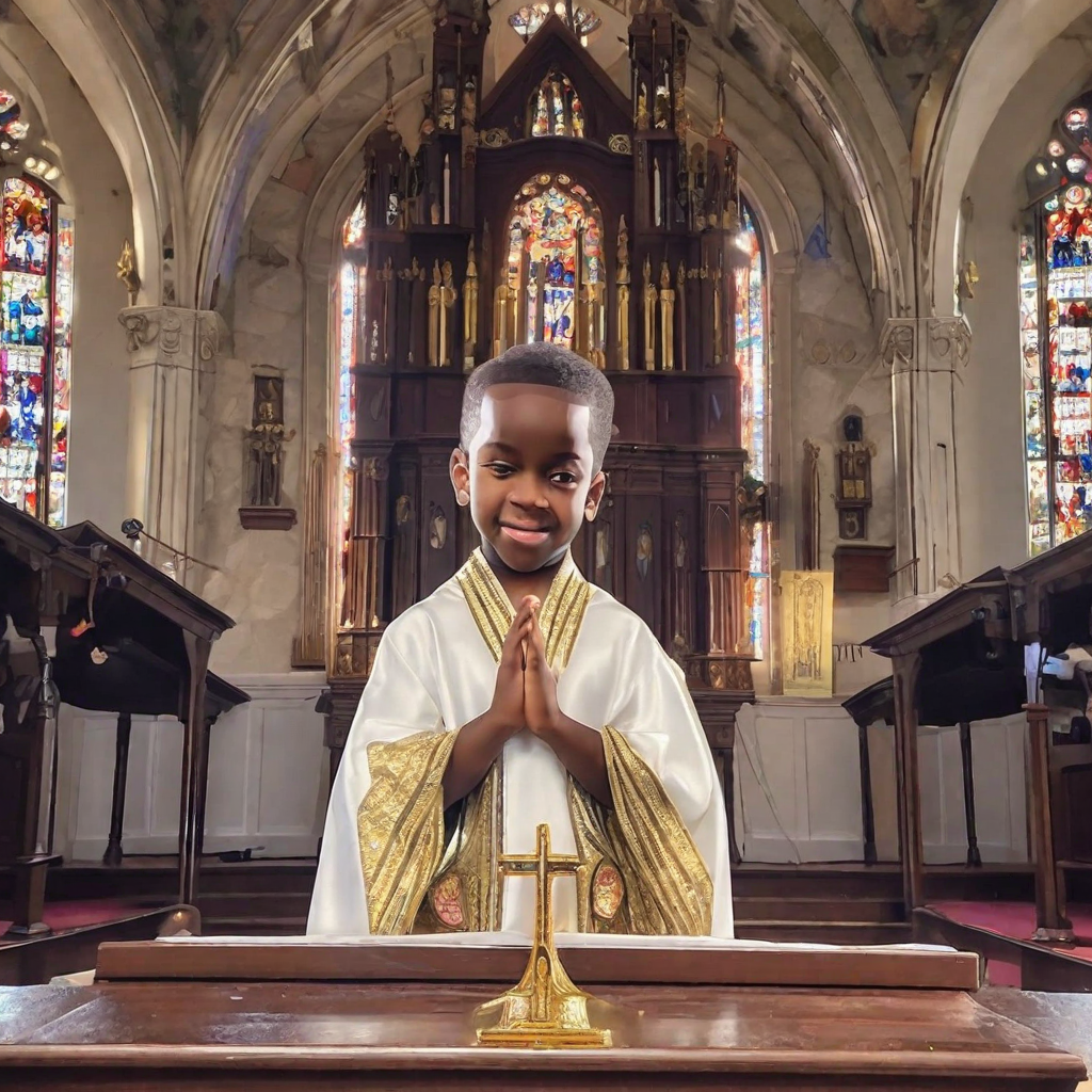 A Prayerful Moment in the Sanctuary