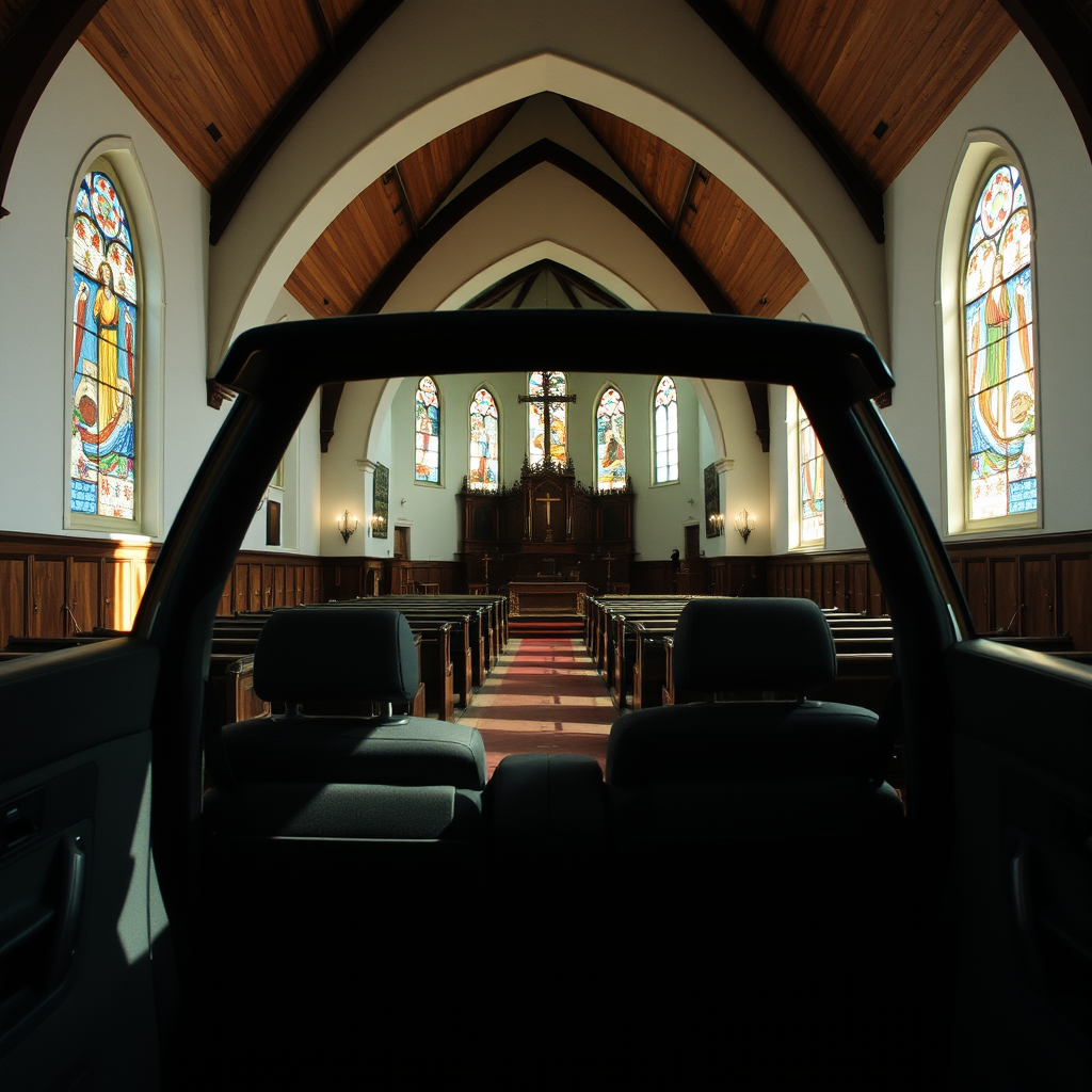 Car Inside a Church: A Unique Fusion of Sacred and Modern