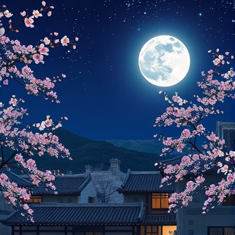 밝은 달 아래