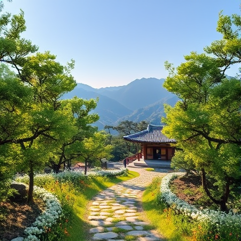산사로 가는 길