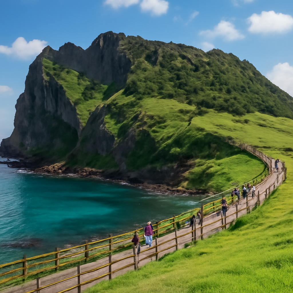 제주도, 강릉, 전주, 일본 오사카, 베트남 다낭, 태국 방콕의 주요 명소 이미지를 생성해 주세요.