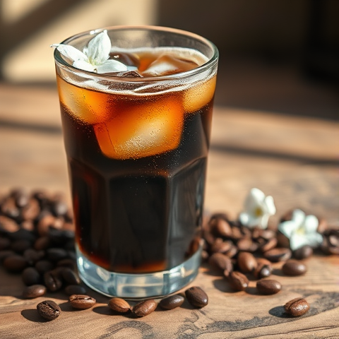 A Cold Glass of Iced Coffee
