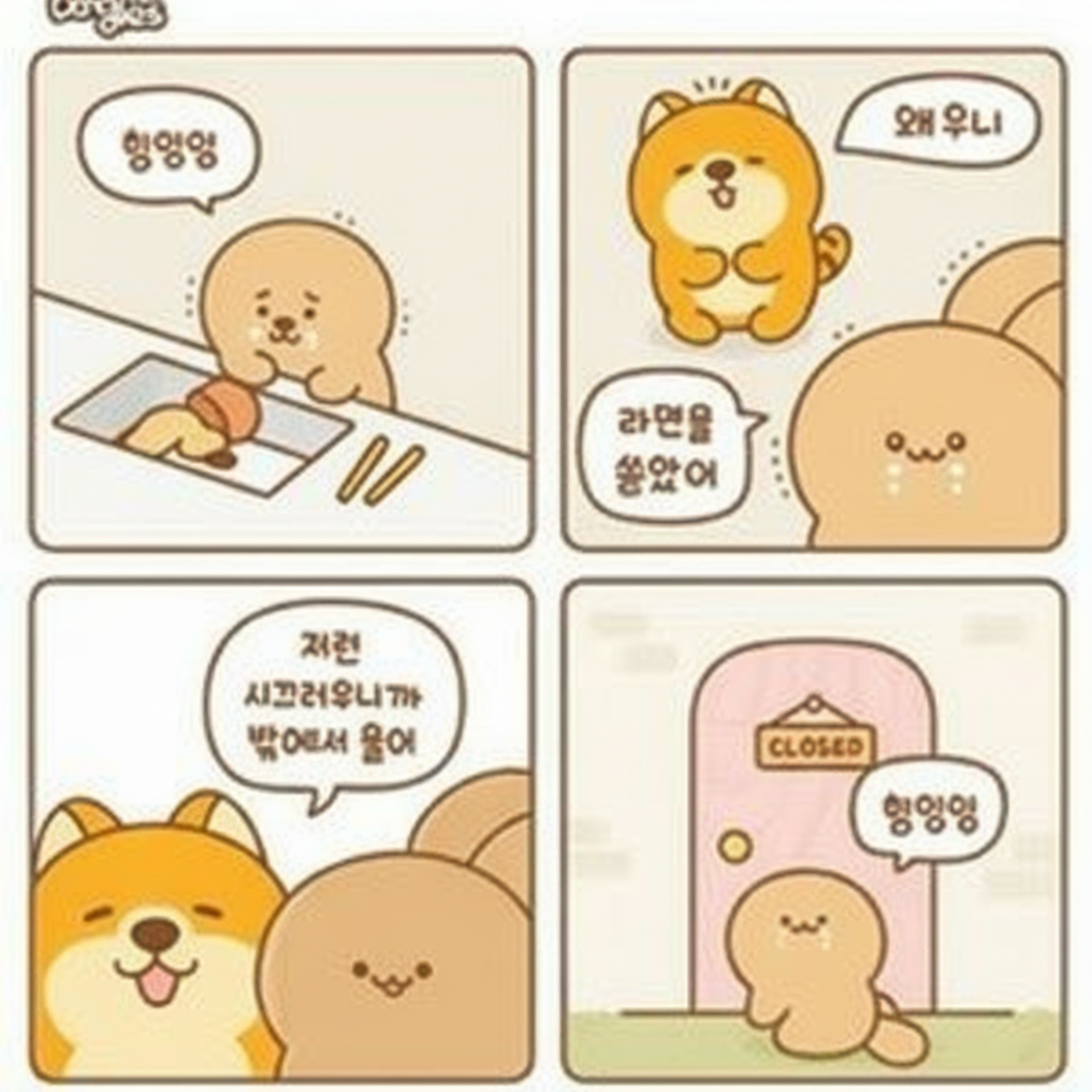 토끼를 수달로, 고양이를 카피바라로 만들어줘