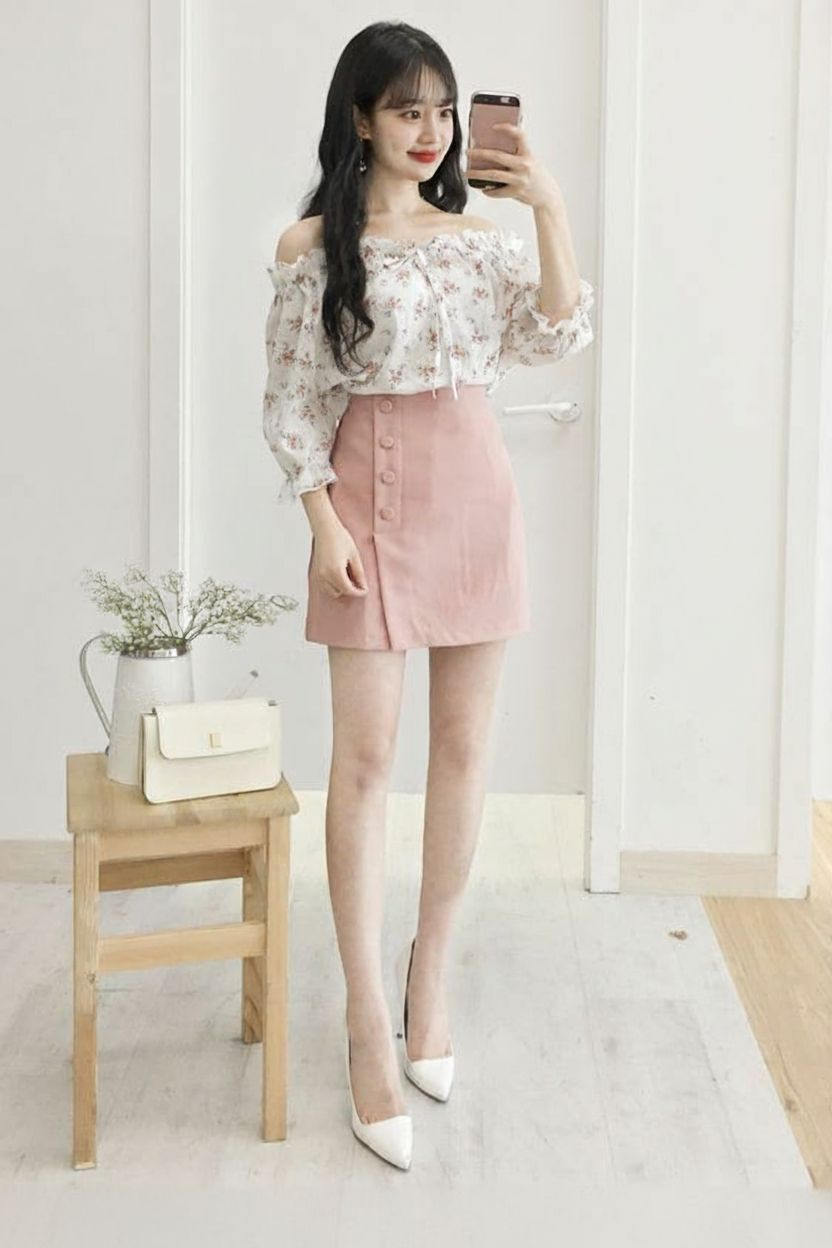 왼쪽여성이 오른쪽 옷을 입은 사진