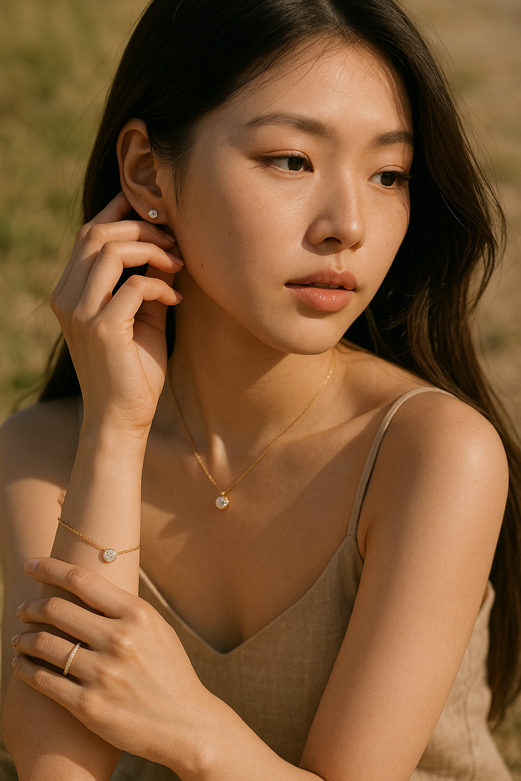20대 아름다운 한국 여성 케이팝 걸