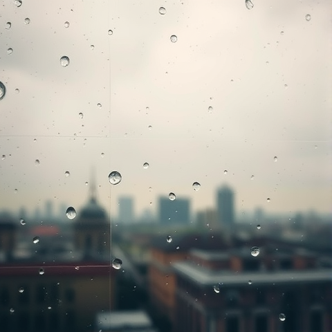 비가 그친 자리에서