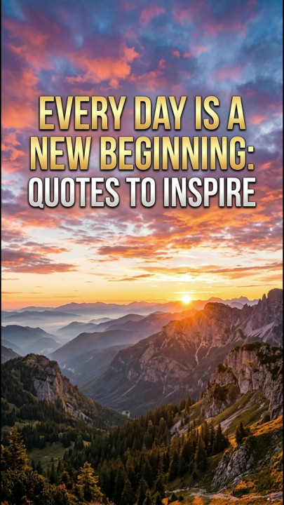 Every Day is a New Beginning: Quotes to Inspire
