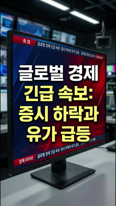 글로벌 경제 긴급 속보: 증시 하락과 유가 급등