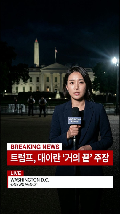 트럼프, 대이란 전쟁 ‘거의 끝’ 주장