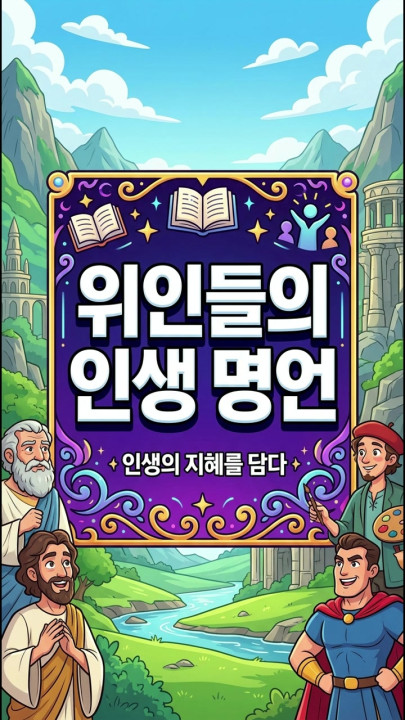 위인들의 인생 명언