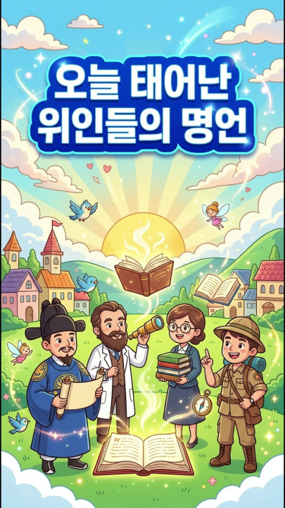 오늘 태어난 위인들의 명언