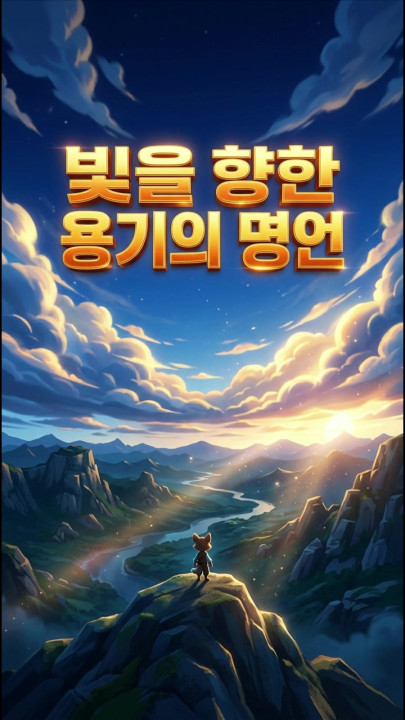 빛을 향한 한 걸음: 용기의 명언