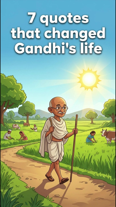 간디의 삶을 바꾼 명언 7가지