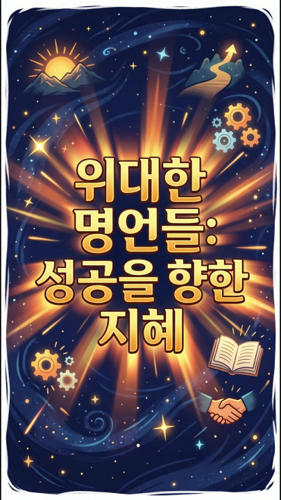 위대한 명언들: 성공을 향한 지혜